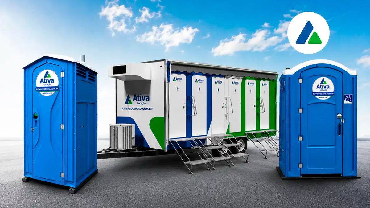 Comparação entre toalete portátil Standard, Luxo, Sanitário Luxo Trailer e toalete PCD